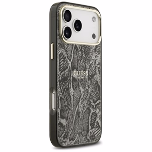 Guess Python Pattern MagSafe -suojakuori iPhone 17 Pro Max - musta