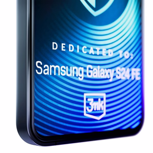 Karkaistu lasi 3mk HardGlass Max Lite musta Samsung Galaxy S24 FE:lle