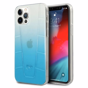 Mercedes Transparent Line -kotelo iPhone 12:lle / iPhone 12 Pro:lle - sininen