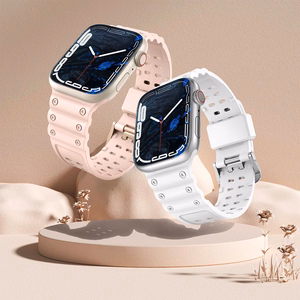 Triple Protection Hihna Apple Watch 38 / 40 / 41 mm ranneke - vihreä