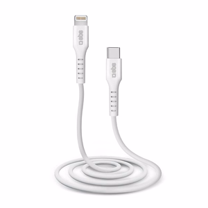 SBS TECABLELIGTC1W USB-C - Lightning Kaapeli MFi-sertifioitu, 1m - valkoinen