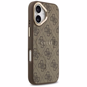 GUESS 4G PU Classic Logo MagSafe -suojakuori iPhone 17 - ruskea