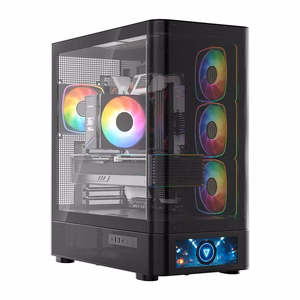 MODECOM Volcano AQ500 ARGB Midi musta