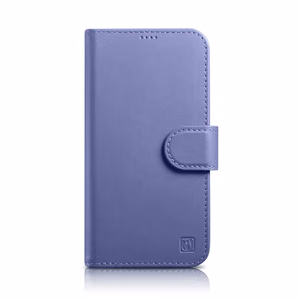 iCarer lompakko asia 2in1 kansi iPhone 14 Pro Anti-RFID Nahka Flip Case vaalea violetti (WMI14220726-LP)