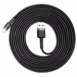 USB Cable Baseus "Cafule" Black/Grey "Lightning" 300cm