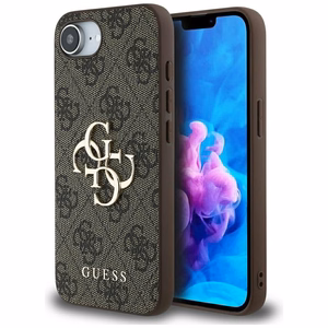 Guess Suojakuori iPhone 16e:lle (SE 4 2025) GUHCPSE44GMGBR (4G PU Big Logo) - Ruskea