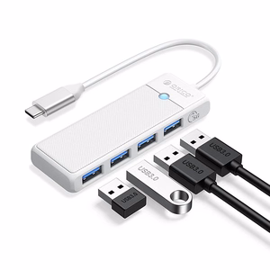 Orico PAPW4A-C3 USB Hub 4-port 4x USB-A 3.0 0.15 m - white