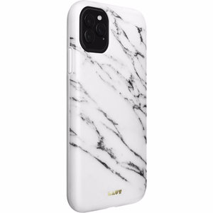 Laut Huex Elements suojakuori laitteelle iPhone 11 Pro Max, valkoisella marmorikuviolla
