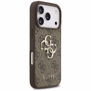 Guess 4G Big Logo Suojakuori iPhone 17 Pro:lle - Ruskea
