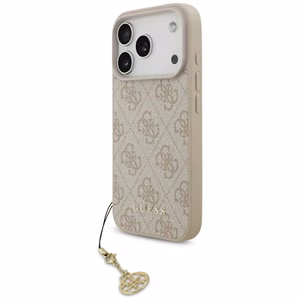 Guess 4G Charms Collection MagSafe Suojakuori iPhone 17 Prolle - vaaleanpunainen