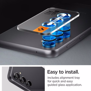 Spigen Glas.tR EZ Fit Optik kameran suoja Samsung Galaxy S23 FE:lle - musta 2 kpl