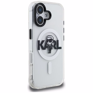 Karl Lagerfeld IML Karl Sketch Logo MagSafe suojakuori iPhone 16 - läpinäkyvä
