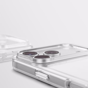 AmazingThing Minimal iskunkestävä suojakuori 3 objektiiville mallille iPhone 18 Pro Max – väri: läpinäkyvä