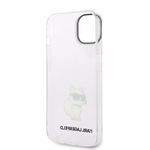 Karl Lagerfeld Ikonik Choupette suojakuori iPhone 14 Plus:lle - läpinäkyvä