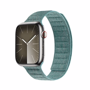 Crong Melange magnetic strap for Apple Watch 38 / 40 / 41 mm and 42 mm (Series 10 / 11), turquoise melange