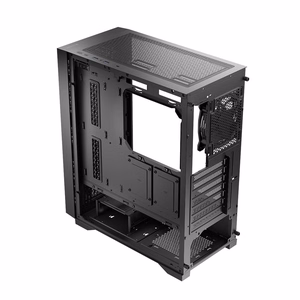 Logic Dart Pro Solid MIDI – Midi Tower computer case with USB-C, black (AT-DART-PRO-SOLI-10)