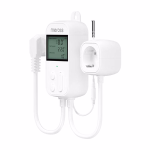 Pistorasia Termostaattinen Lämpötilasäädin Meross MTS960HK (HomeKit)