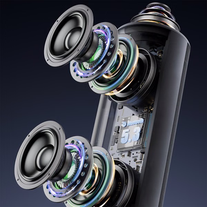 Dudao Y21Pro langaton kaiutin RGB-taustavalaistuksella Bluetooth 5.3 musta