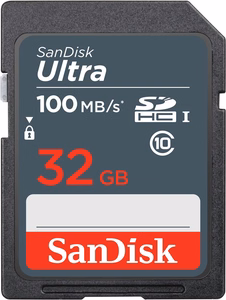 SanDisk muistikortti 32GB SDHC Ultra 100 MB/s