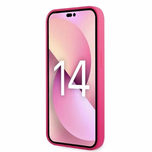 Karl Lagerfeld KLHCP14MSRSGRCF iPhone 14 Plus 6.7 kovakuori vaaleanpunainen / vaaleanpunainen Silicone RSG