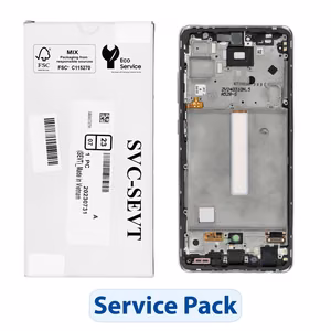 ServicePack LCD-näyttö SAMSUNG A52S 5G A528B GH82-26861D valkoinen