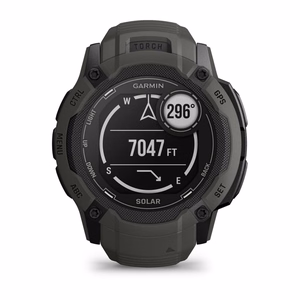 Garmin Instinct 2X Solar digitaalinen GPS-älykello, 2,79 cm (1,1"), MIP, 50 mm, 176 × 176 pikseliä, kosketusnäyttö, grafiitti, satelliitti-GPS