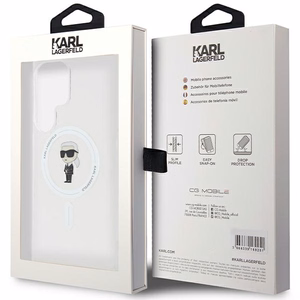 Karl Lagerfeld IML Ikonik MagSafe Suojakuori Samsung Galaxy S24 Ultralle - läpinäkyvä