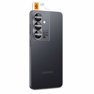Spigen Glas.Tr Ez Fit Optik Pro HD kameransuoja 2-pack Samsung Galaxy S26:lle - musta
