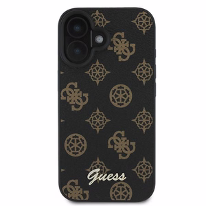 Guess Peony Script MagSafe Suojakuori iPhone 16 Plus:lle - Musta