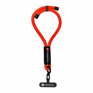 FORCELL F-DESIGN R10X40 wrist phone lanyard with adjustable length (max 20cm in the loop) red