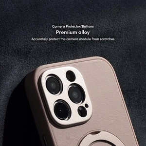 Moshi Kameleon MagSafe suojakuori iPhone 16 Pro Max -laitteelle, jalustatoiminnolla, Shell Pink -värinen