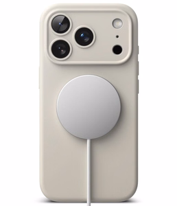 Ringke MagSafe -silikonisuojakuori laitteelle iPhone 18 Pro – beige