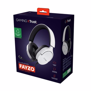 Trust GXT 489W FAYZO langallinen pelikuuloke musta, valkoinen