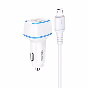 KAKU Autolaturi KSC-528 Shengyu - 2xUSB - 2,8A USB - Micro USB valkoinen