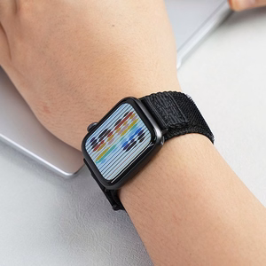 Strap to Apple Watch Forcell F-Design FA05 nylon hook-and-loop 42 / 44 / 45 / 49 mm black