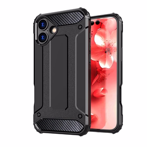 Hybrid Armor Suojakuori iPhone 16:lle - Musta