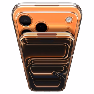 Spigen Thin Fit MagSafe Suojakuori iPhone 17 Pro:lle - Läpinäkyvä Oranssi
