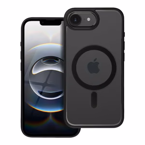 Suojakuori iPhone 16e / 17e:lle Color Edge Mag Cover yhteensopiva MagSafe musta