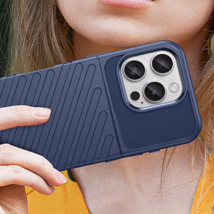 Thunder Suojakuori iPhone 16e / 17e:lle silikoninen panssarikuori - sininen