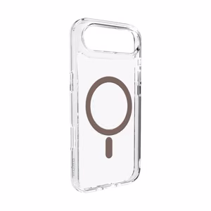 Puro Lite Mag TPU+PC suojakuori MagSafe-yhteensopiva iPhone 17 Air:lle - läpinäkyvä ruskealla renkaalla