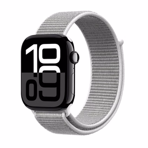 Crong Nylon Apple Watch -urheiluranneke, 44/45/46/49 mm, hopeanharmaa