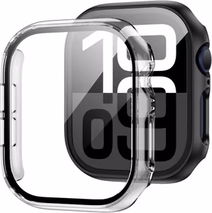 Tech-Protect Defense360 Karkaistu lasi Suojakuori Apple Watch 10:lle (46mm) - Läpinäkyvä