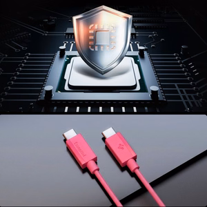 Spigen Essential EB6015CC USB-C-kaapeli, 60 W, 100 cm – vaaleanpunainen