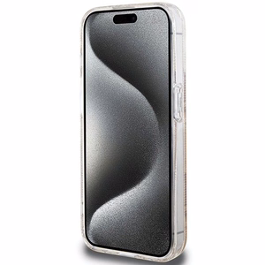 Guess IML GCube MagSafe Suojakuori iPhone 15 Pro:lle - ruskea