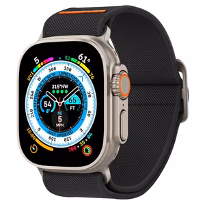 Spigen Fit Lite Ultra hihna Apple Watch 4/5/6/7/8/9/SE/Ultra (42/44/45/49 mm) - musta