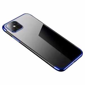 Kirkas väri tapauksessa Gel TPU kansi metallinen kehys Xiaomi Redmi Note 11S / Note 11 sininen