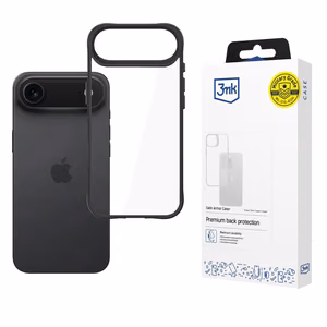 3mk Satin Armor Case+ iPhone 17 Air:lle - läpinäkyvä musta
