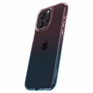 Spigen Liquid Crystal iPhone 15 Pro Suojakuori - Vaaleanpunainen/Sininen