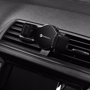 Forcell F-Grip Carbon H-CF509 auton puhelinteline tuuletusritilään, musta