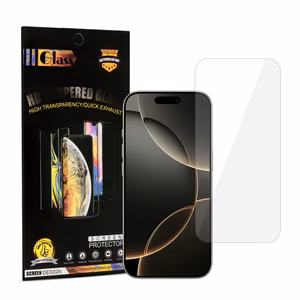 Karkaistu lasi HARD 2.5D IPHONE 16 PRO MAX - 17 PRO MAX:lle vahvistettu liima 380µ